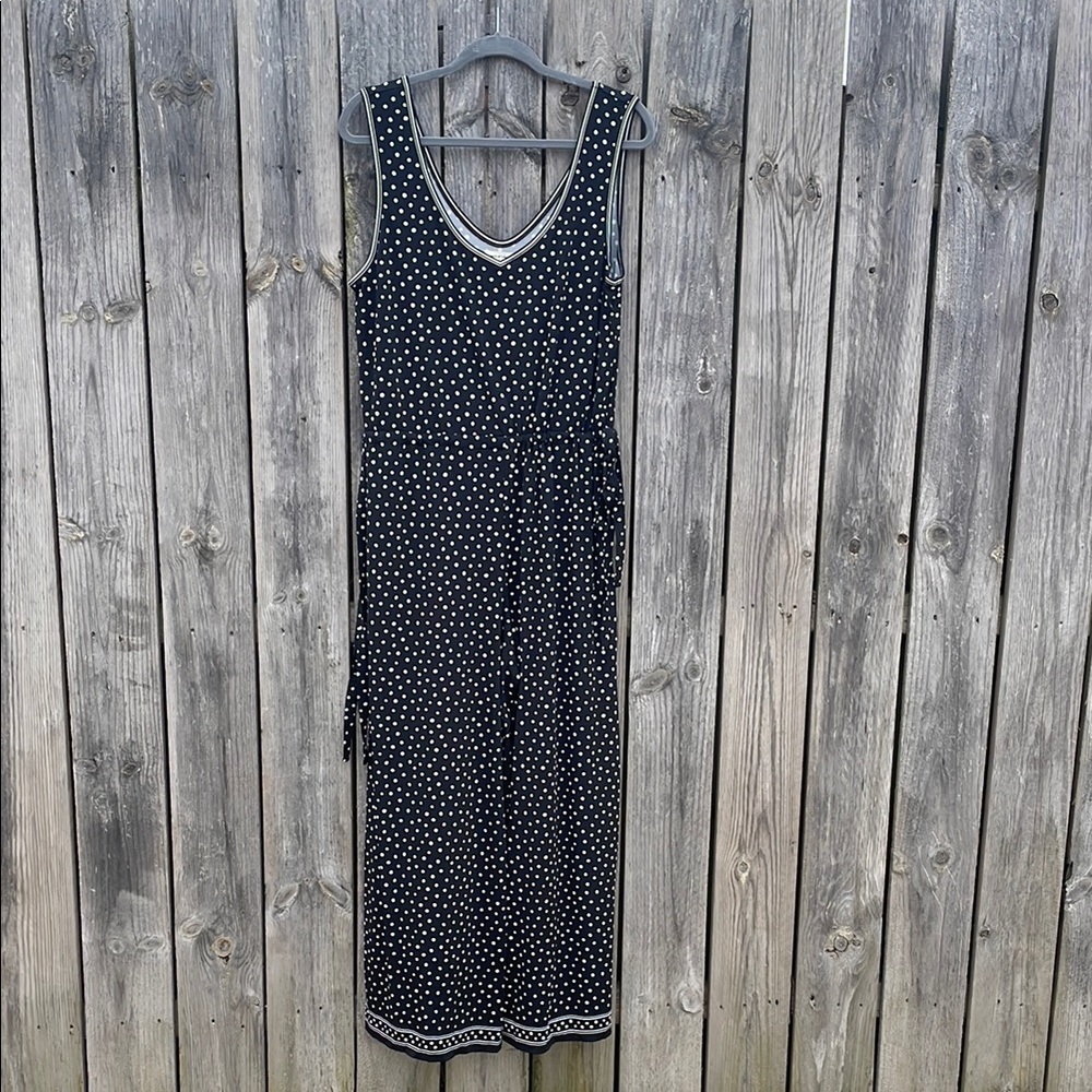 Max Studio Black and White Jumpsuit